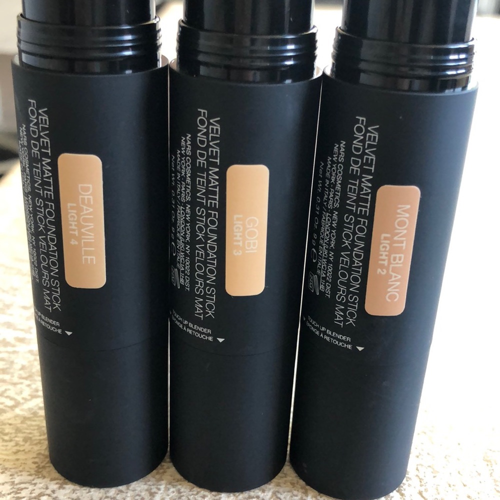 Nars velvet matte foundation stick bundle of 3